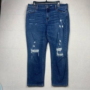 Old Navy Distressed Mid Rise Boyfriend Jeans 14